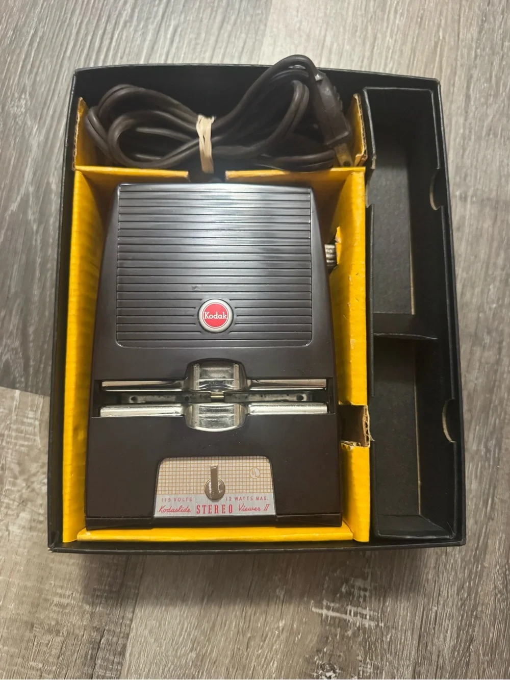 Kodak Black Stereo Slide Viewer with Twin Lenses